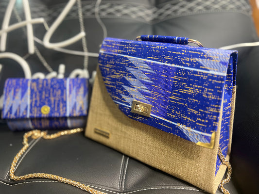 Ensemble sac à main avec chaine bandoulière et pochette AZ Design